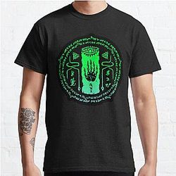 Tears of the Kingdom - Zonai Hand Glyph - Green and Blue Gradient Classic T-Shirt RB1608