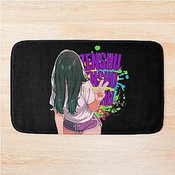 Anime girl bath mat