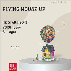 JIESTAR Block JJ9047 Flying House UP Creator Expert