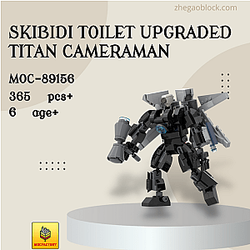 MOC Factory Block 89156 Skibidi Toilet Upgraded TITAN CAMERAMAN Movies and Games