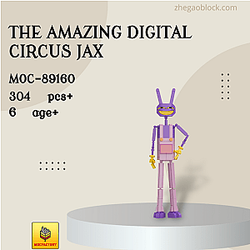 MOC Factory Block 89160 The Amazing Digital Circus Jax Movies and Games