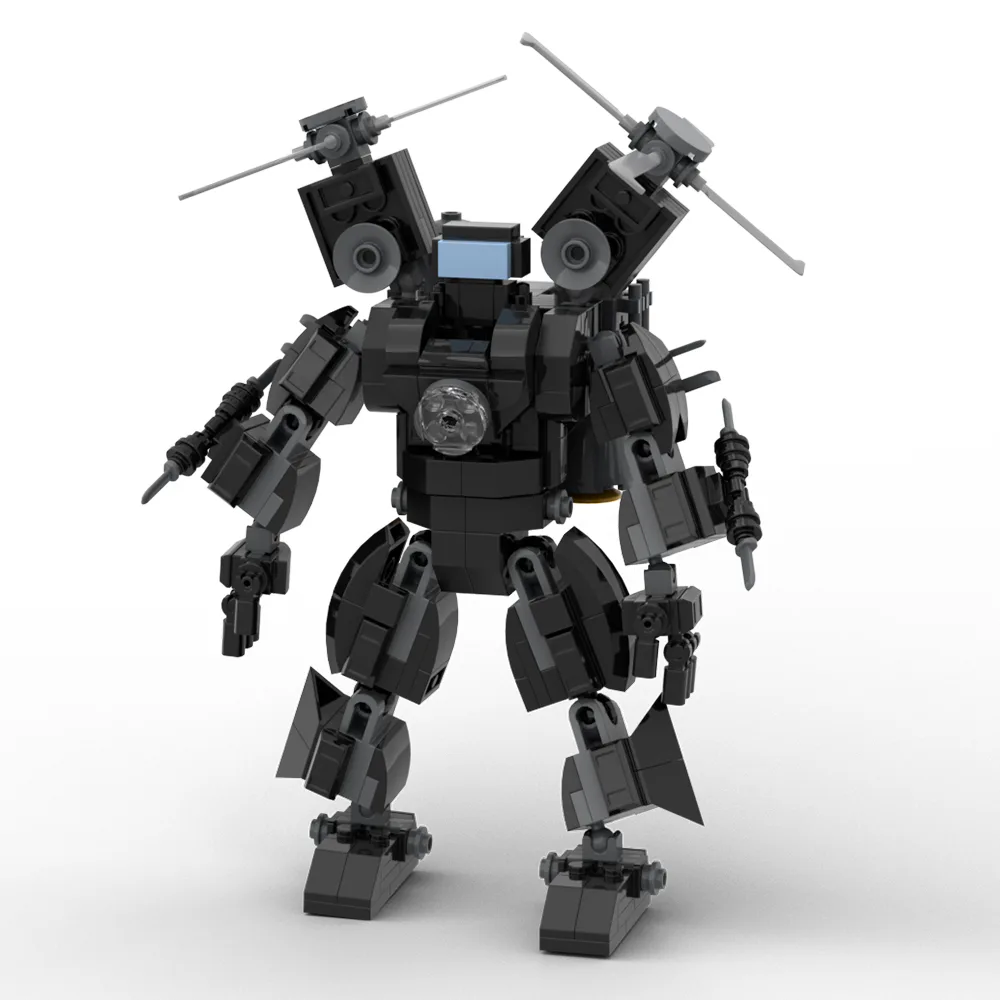 MOC Factory Block 89154 Skibidi Toilet Large TV Man Movies and