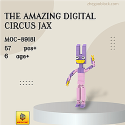 MOC Factory Block 89181 The Amazing Digital Circus Jax Movies and Games