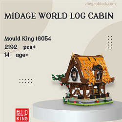 MOULD KING Block 16054 Midage World Log Cabin Modular Building