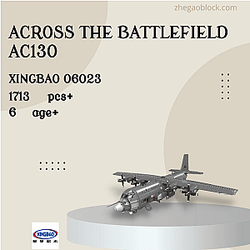 XINGBAO Block 06023 Across The Battlefield AC130 Military