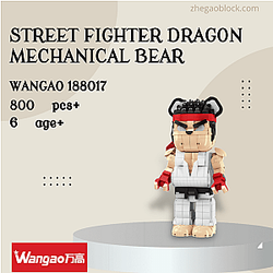 Wangao Block 188017 Street Fighter Dragon Mechanical Bear Creator Expert
