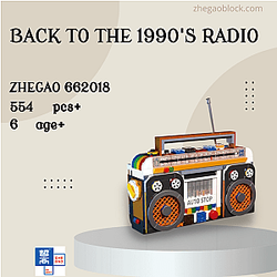 ZHEGAO Block 662018 Back To The 1990's Radio Creator Expert