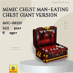 MOC Factory Block 89210 Mimic Chest Man-Eating Chest Giant Version Movies and Games