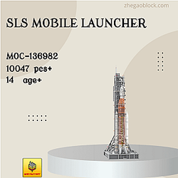MOC Factory Block 136982 SLS Mobile Launcher Space