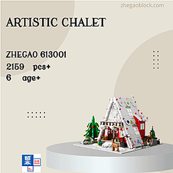 ZHEGAO Block 613001 Artistic Chalet Creator Expert