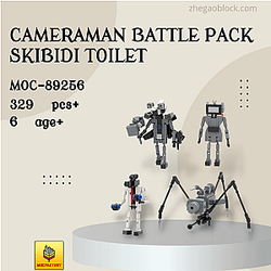 MOC Factory Block 89256 Cameraman Battle Pack Skibidi Toilet Movies and Games
