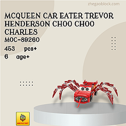 MOC Factory Block 89260 McQueen Car Eater Trevor Henderson Choo Choo Charles Movies and Games