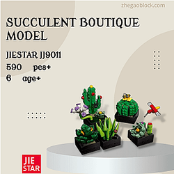 JIESTAR Block JJ9011 Succulent Boutique Model Creator Expert