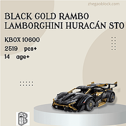 K-Box Block 10600 Black Gold Rambo Lamborghini Huracán STO Technician