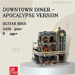 JIESTAR Block 89101 Downtown Diner - Apocalypse Version Minecraft