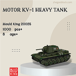 MOULD KING Block 20025 Motor KV-1 Heavy Tank Military