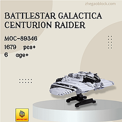 MOC Factory Block 89346 Battlestar Galactica Centurion Raider Space