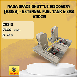 MOC Factory Block C9312 NASA Space Shuttle Discovery (10283) - External Fuel Tank &amp; SRB Addon Space