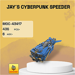 MOC Factory Block 43417 Jay´s Cyberpunk Speeder Technician