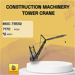 MOC Factory Block 73532 Construction Machinery Tower Crane Technician