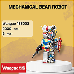 Wangao Block 188002 Mechanical Bear Robot Creator Expert