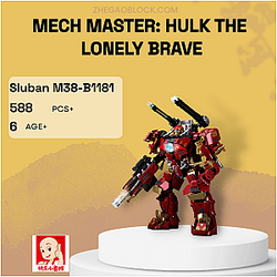 Sluban Block M38-B1181 Mech Master: Hulk the Lonely Brave Creator Expert