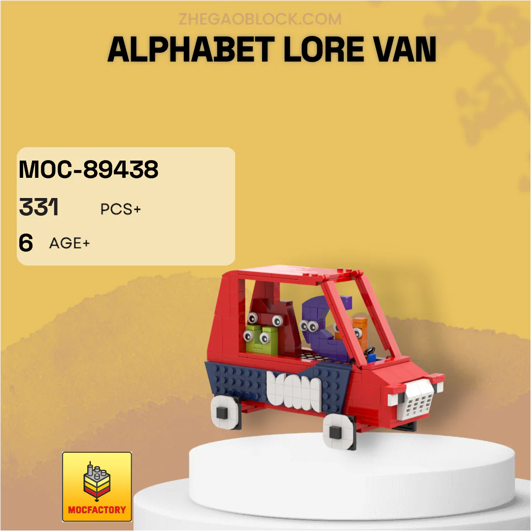 MOC Factory Block 89438 Alphabet Lore VAN Creator Expert | Zhegao