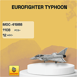 MOC Factory Block 41988 Eurofighter Typhoon Military