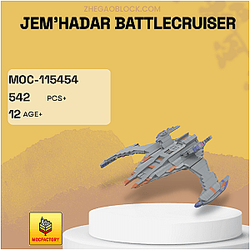 MOC Factory Block 115454 Jem'Hadar Battlecruiser Space