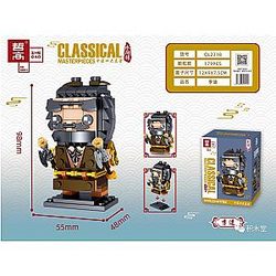ZHEGAO QL2318 China's Four Greatest Books of the Water Margin: Li Kui BrickHeadz Block
