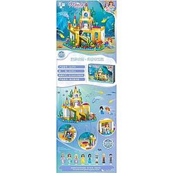 ZHEGAO QL1154 Windsor Castle Series Underwater Adventures: Sea StarLand Girls Block