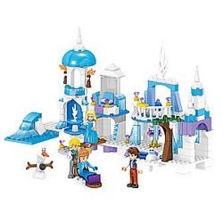 ZHEGAO QL1162 Windsor Castle Series Ice and Snow Season: Ice and Snow Fantasy Castle Girls Block