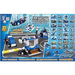 ZHEGAO QL0212 Counter-Terrorism Elite of the General Police: 16 Combinations of Police Traffic Arrest Systems Theme Series Block