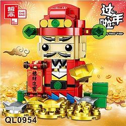 ZHEGAO QL0954 BrickHeadz: Master of Fortune BrickHeadz Block