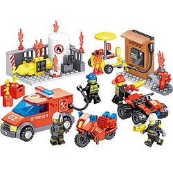 ZHEGAO QL0216 Fire Eagle: Fire Safety Exercise 4 City Block