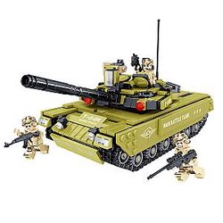 ZHEGAO QL0135 Iron And Iron Division: T-84M Main Battle Tank Military Block