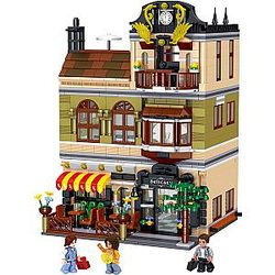 ZHEGAO QL0937 Street View: Find Chinese Restaurant Advanced Model Block