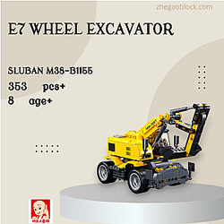 Sluban Block M38-B1155 E7 Wheel Excavator Technician