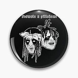 Sosmula X Zillakami face vintage art Pin