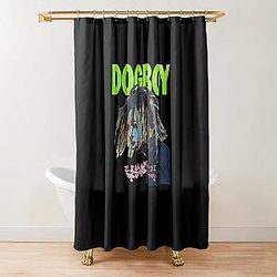DOGBOY Zillakami Sticker Shower Curtain