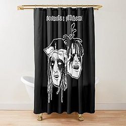 Sosmula X Zillakami face vintage art Shower Curtain