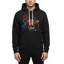 ZillaKami Hoodie Demon Scream Neon Print