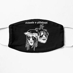 Sosmula X Zillakami face vintage art Flat Mask