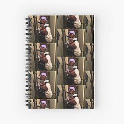 Zillakami with a RPG Spiral Notebook
