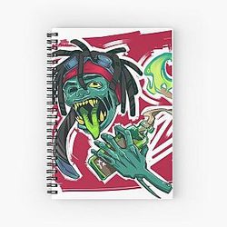 ZILLAKAMI - ZillaZombie Artwork Spiral Notebook