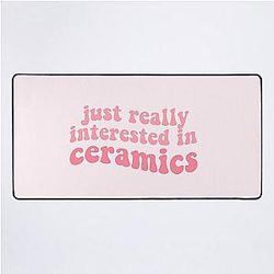 just really interested in ceramics funny quote lyrics zolita music video somebody i fucked once lesbian Desk Mat