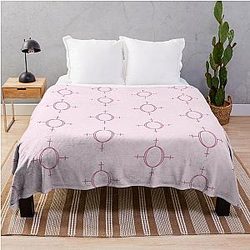 Zolita Cult of Girls Symbol Pink Throw Blanket
