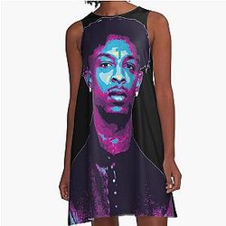 21 Savage A-Line Dress