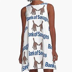 21 Savage Inspired Bank Account - 12 M's A-Line Dress