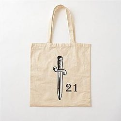 21 Savage Knife Cotton Tote Bag